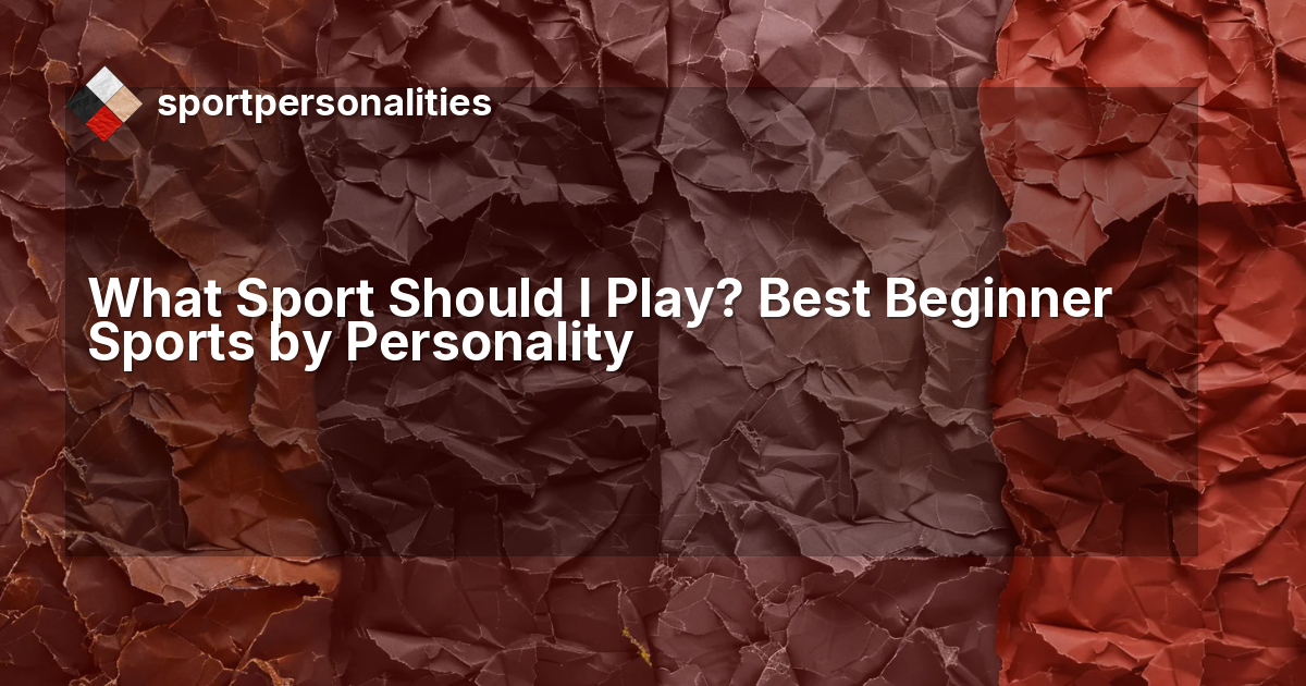 What Is Your "Sport Personality"? thumbnail
