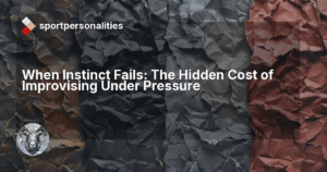 When Instinct Fails: The Hidden Cost of Improvising Under Pressure