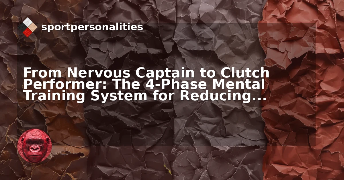 Mental training system demonstrating 4-phase approach for reducing performance anxiety in competitive athletes